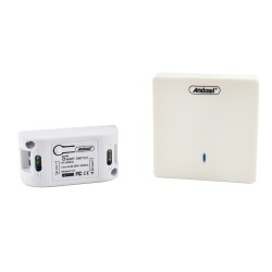 Andowl Smart Ενδιάμεσος Διακόπτης Wi-Fi σε Λευκό Χρώμα