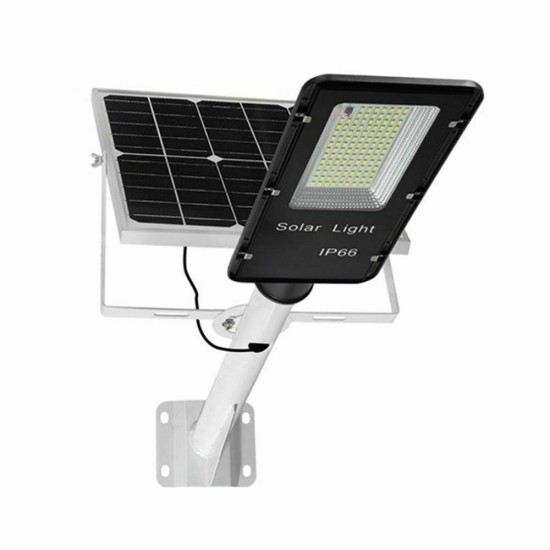 Foyu Στεγανό Ηλιακό Φωτιστικό Δρόμου IP67 με Αισθητήρα Φωτός και Τηλεχειριστήριο και Ψυχρό Λευκό Φως σε Μαύρο Χρώμα FO-6100