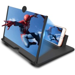 3D Μεγεθυντής Οθόνης Κινητού σε Μαύρο χρώμα
