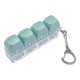 Keyboard Button Design Fidget Stress Relief Keychain with LED Light 4 buttons Green