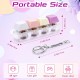 Keyboard Button Design Fidget Stress Relief Keychain with LED Light 4 buttons- 2 τμχ