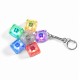 Keyboard Button Design Fidget Spinner Stress Relief Keychain with LED Light 5 buttons