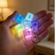 Keyboard Button Design Fidget Spinner Stress Relief Keychain with LED Light 5 buttons