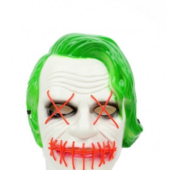 ΜΑΣΚΑ ΠΛΑΣΤΙΚΗ ΜΕ ΦΩΣ Τζοκερ