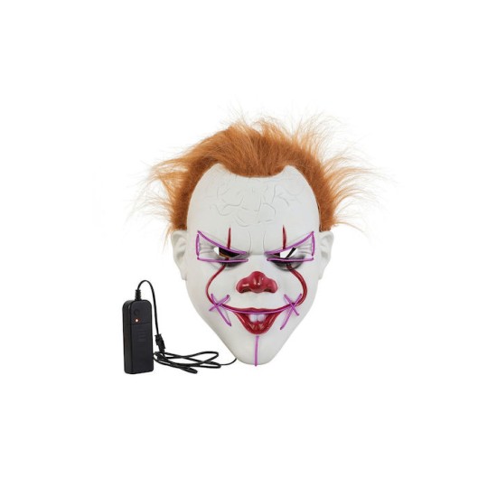 ΜΑΣΚΑ ΠΛΑΣΤΙΚΗ ΜΕ ΦΩΣ Κλόουν