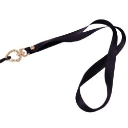 Λουράκι Λαιμού στήριξης Θήκης Smartphone Universal Neck Strap Metal Heart Clip Lanyard Black
