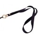 Λουράκι Λαιμού στήριξης Θήκης Smartphone Universal Neck Strap Metal Heart Clip Lanyard Black