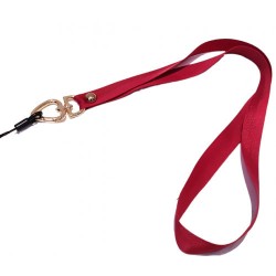 Λουράκι Λαιμού στήριξης Θήκης Smartphone Universal Neck Strap Metal Heart Clip Lanyard Burgundy