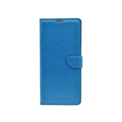 Θήκη πορτοφόλι & stand με υποδοχές καρτών και μαγνητικό κούμπωμα από δέρμα TPU για Samsung Galaxy S25 Ultra Μπλε