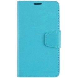 Θήκη πορτοφόλι & stand με υποδοχές καρτών και μαγνητικό κούμπωμα από δέρμα TPU για Samsung Galaxy S25 Ultra Γαλάζιο