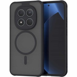 Metal Stand Case Camera Ring Protection for Xiaomi Redmi Note 15 4G/5G,Shockproof TPU Magnetic Mag-Safe Slim Case Back Cover