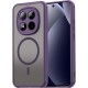Metal Stand Case Camera Ring Protection for Xiaomi Redmi Note 15 4G/5G,Shockproof TPU Magnetic Mag-Safe Slim Case Back Cover Purple