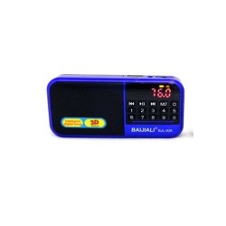 Baijiali BJL-62 Mini Radio Rechargeable with USB Μπλε