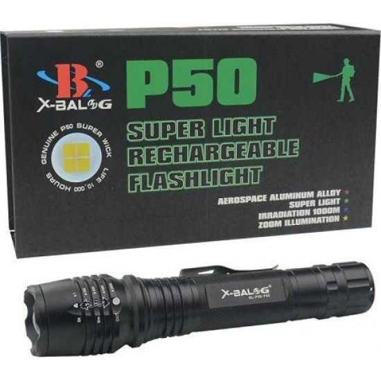 Επαναφορτιζόμενος φακός - P50 - Bailong - 550085