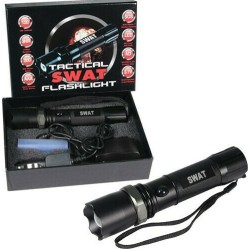 Φακός Επαναφορτιζόμενος Με LED SWAT Cree 10000W