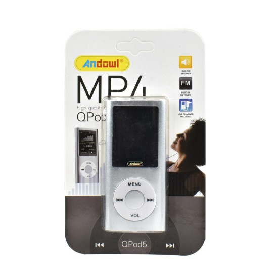 Andowl QPOD5 MP4 Player με Οθόνη 1.8" Ασημί
