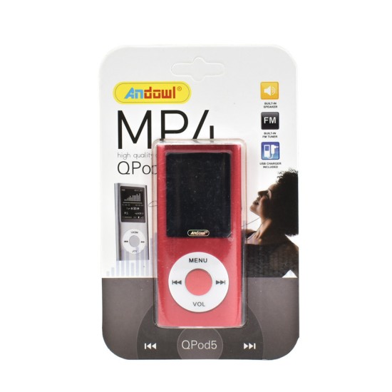 Andowl QPOD5 MP4 Player με Οθόνη 1.8" Κόκκινο Andowl QPOD5 MP4 Player με Οθόνη 1.8" Κόκκινο