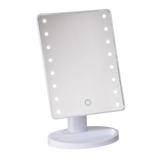 Καθρέφτης μακιγιάζ – Καθρέπτης με 16 φώτα Led – Led mirror Καθρέφτης μακιγιάζ – Καθρέπτης με 16 φώτα Led – Led mirror