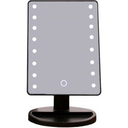 Καθρέφτης μακιγιάζ – Καθρέπτης με 16 φώτα Led – Led mirror Μαύρο