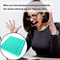 Pop it Bubble Fidget Toy Stress Reliever Μονόκερος Μπλε Ροζ Άσπρο