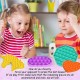 Push pop it Bubble Fidget Toy Stress Reliever Unicorn rainbow colours Push pop it Bubble Fidget Toy Stress Reliever Unicorn rainbow colours