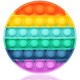 Push pop it Bubble Fidget Toy Stress Reliever rainbow colours Στρογγυλό Push pop it Bubble Fidget Toy Stress Reliever rainbow colours Στρογγυλό