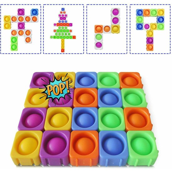 9Pcs Big Pops Fidget Sensory Toys,DIY Pop to It Bubble Building Blocks, Splicing Stress Reliever Toy,Educational Bubble Blocks for Kids,Playset and Learning Toy 9Pcs Big Pops Fidget Sensory Toys,DIY Pop to It Bubble Building Blocks, Splicing Stress Reliever Toy,Educational Bubble Blocks for Kids,Playset and Learning Toy