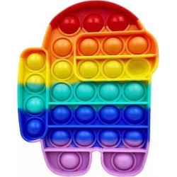 Push pop it Bubble Fidget Toy Stress Reliever TikTok Rainbow Colours