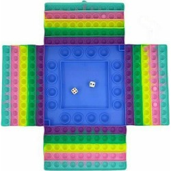 Pop it Bubble Fidget Toy Stress Reliever Rainbow Colours ΕΠΙΤΡΑΠΕΖΙΟ SUPER ΓΙΓΑΣ 28CM*28CM