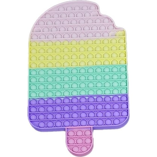 Pop it Bubble Fidget Toy Stress Reliever Rainbow Colours SUPER ΓΙΓΑΣ Παγωτό Ξυλάκι Pop it Bubble Fidget Toy Stress Reliever Rainbow Colours SUPER ΓΙΓΑΣ Παγωτό Ξυλάκι