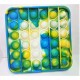 Push pop it Bubble Fidget Toy Stress Reliever colourful Square Purple-White-Green Push pop it Bubble Fidget Toy Stress Reliever colourful Square Purple-White-Green