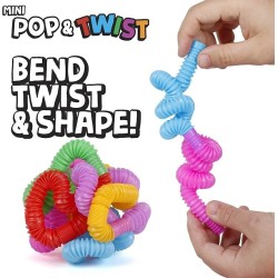 Pull and Pop Tube Sensory Fidget Toy for Kids Green