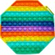 Push pop it Bubble Fidget Toy Stress Reliever rainbow colours Οκτάγωνο Γίγας 20 x 20 cm Push pop it Bubble Fidget Toy Stress Reliever rainbow colours Οκτάγωνο Γίγας 20 x 20 cm