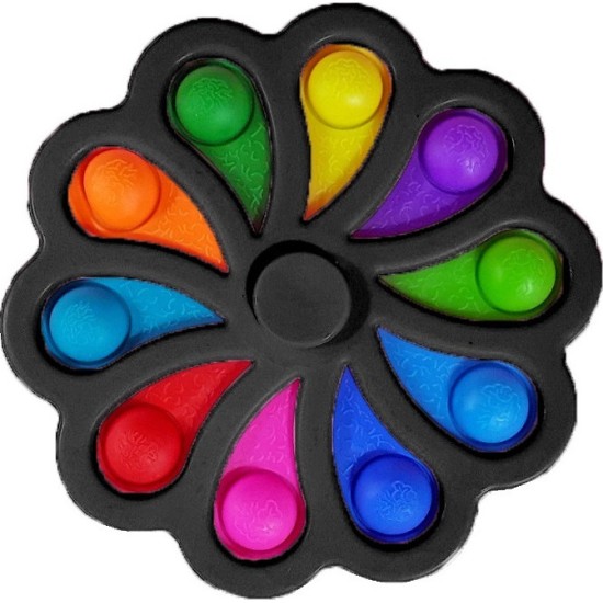 Push pop it Bubble Fidget Sensory Toys For Kids Black Daisy