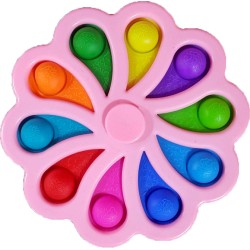 Push pop it Bubble Fidget Sensory Toys For Kids Pink Daisy