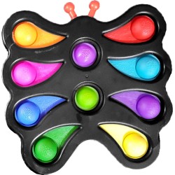 Push pop it Bubble Fidget Sensory Toys For Kids Black Butterfly
