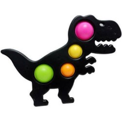 Push pop it Bubble Fidget Sensory Toys For Kids Black Dinosaur