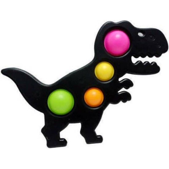 Push pop it Bubble Fidget Sensory Toys For Kids Black Dinosaur