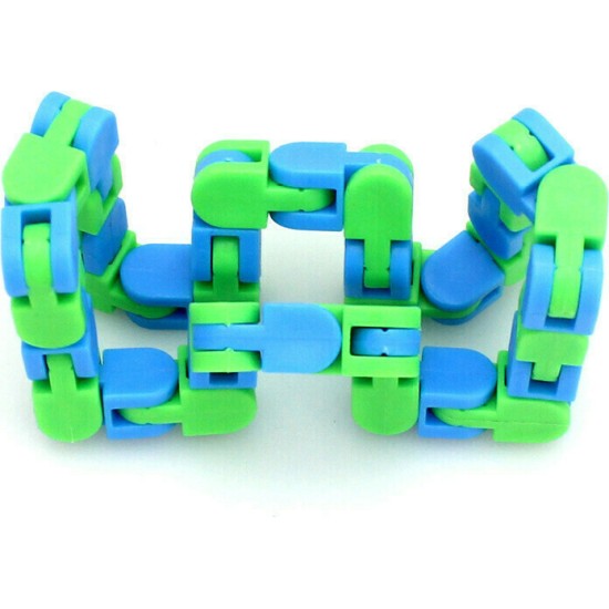 Push pop it Fidget Toy Αλυσίδα γαλάζιο/λαχανί Push pop it Fidget Toy Αλυσίδα γαλάζιο/λαχανί