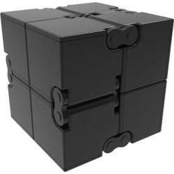 Anti Stress Fidget Infinite Cube - Αντιστρες Ατέρμονας Κύβος - Μαύρο