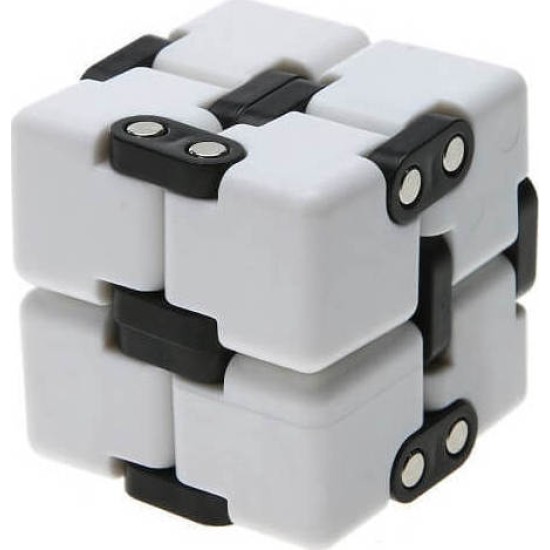 Anti Stress Fidget Infinite Cube - Αντιστρες Ατέρμονας Κύβος - White Anti Stress Fidget Infinite Cube - Αντιστρες Ατέρμονας Κύβος - White