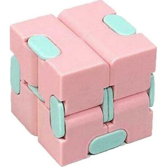 Anti Stress Fidget Infinite Cube - Αντιστρες Ατέρμονας Κύβος - Ροζ Anti Stress Fidget Infinite Cube - Αντιστρες Ατέρμονας Κύβος - Ροζ