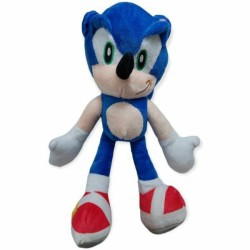 Λούτρινο κουκλάκι Sonic 30 cm με μπρελοκ μεσαίο oem