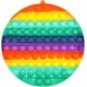 Push pop it Bubble Fidget Toy Stress Reliever rainbow colours Στρογγυλό Γίγας Push pop it Bubble Fidget Toy Stress Reliever rainbow colours Στρογγυλό Γίγας