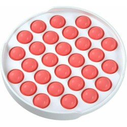 Push pop it Bubble Fidget Toy Stress Reliever Στρογγυλό με σκληρό πλαστικό Μπορντώ