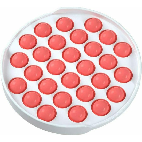 Push pop it Bubble Fidget Toy Stress Reliever Στρογγυλό με σκληρό πλαστικό Μπορντώ