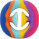 Fidget Grab Snap Pop it Fidget Toy - Rainbow Colours Fidget Grab Snap Pop it Fidget Toy - Rainbow Colours