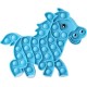 Push pop it Bubble Fidget Toy Stress Reliever Horse Μπλε
