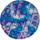 Push pop it Bubble Fidget Toy Stress Reliever Κύκλος Πολύχρωμο Μπλε