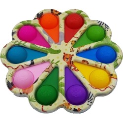 Pop it Fidget Μεγάλη Παλέτα Σχεδίων Πολύχρωμο